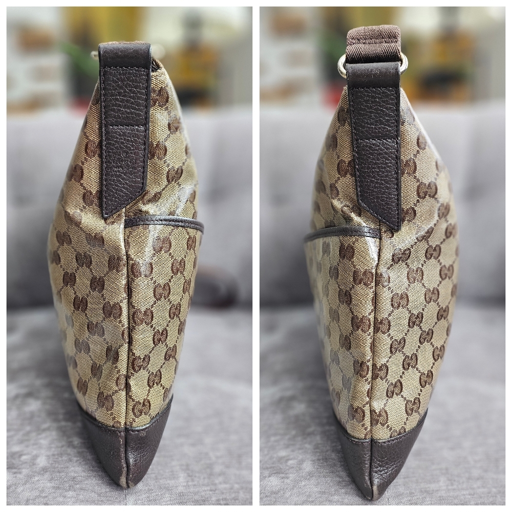 Gucci Crystal Monogram Medium Flat Messenger Bag … - image 4